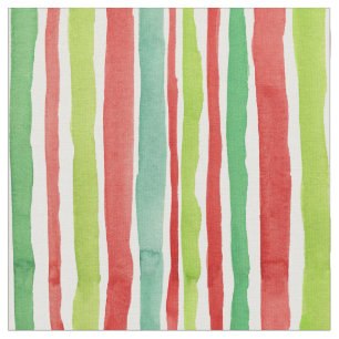 Tissu Bande d'aquarelle de Noël