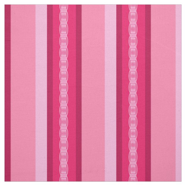 Tissu Bande d'auvent du milieu du siècle - rose et vin (Échantillon)
