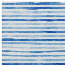 Bande de couleur d'eau Cyan-Bleu popline motif