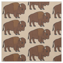 Tissu Bande dessinée de bison