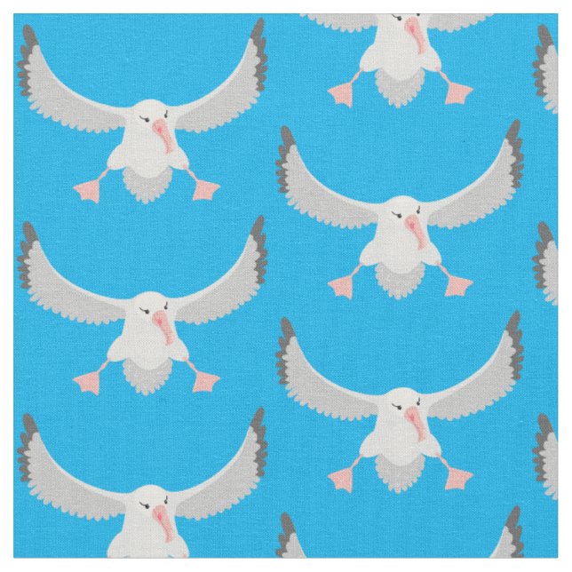 Tissu Bande dessinée de l'oiseau mûre albatros (Fermer)