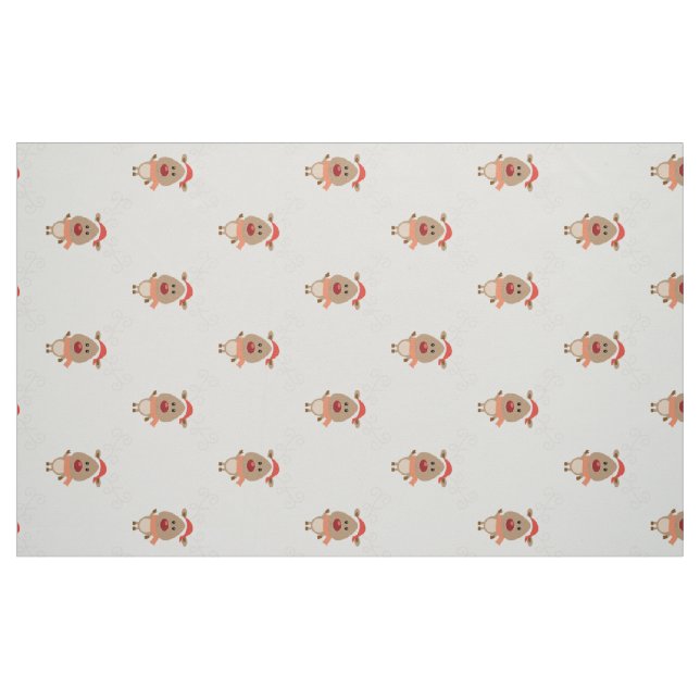 Tissu Bande dessinée mignonne de renne (Fat Quarter)