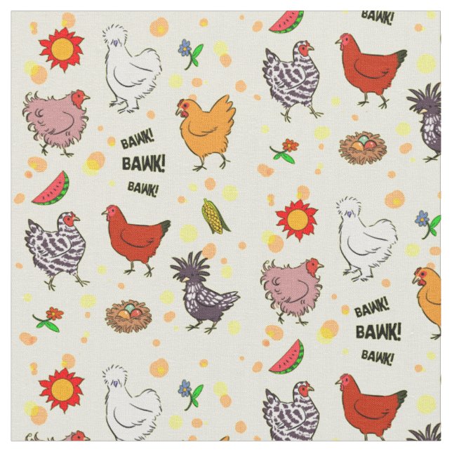 Tissu Bande dessinée sans couture mignonne de motif de (Fermer)