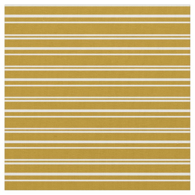 Tissu Bande dorée foncée et bandes blanches (Fermer)