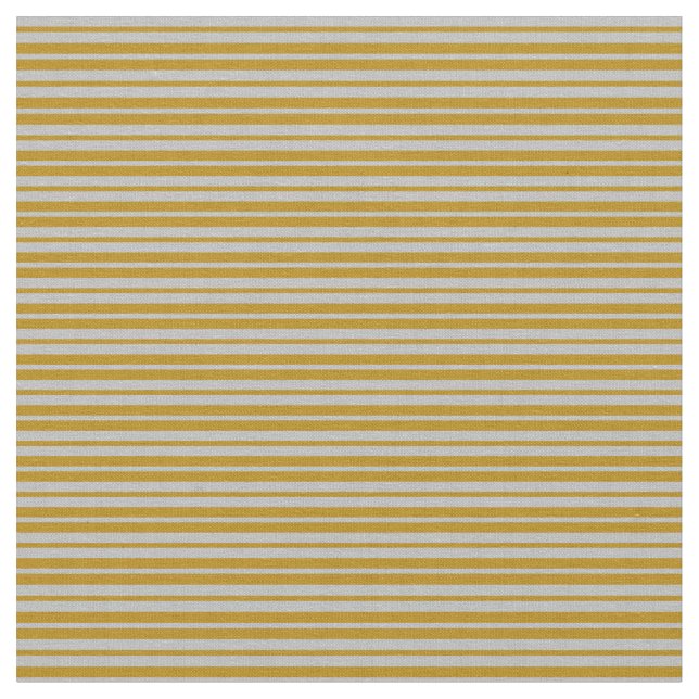 Tissu Bande dorée foncée et rayures grises (Fermer)