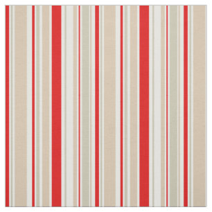 Tissu Bande marine Rouge Blanc Gris Beige Motif