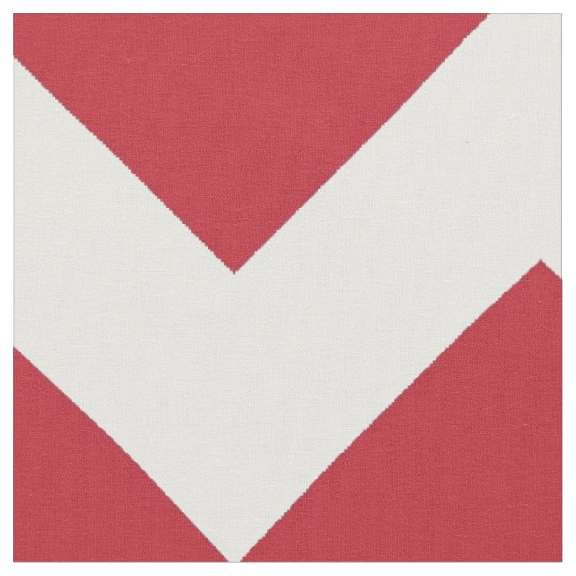 Tissu Bande rouge et blanche Chevron (Fermer)