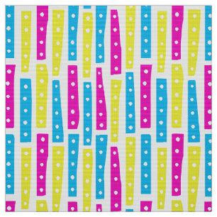Tissu Bandes Abstraites verticales - Couleurs 02 sur bla