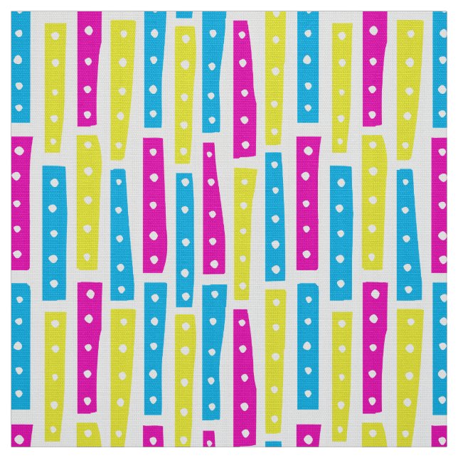 Tissu Bandes Abstraites verticales - Couleurs 02 sur bla (Échantillon)