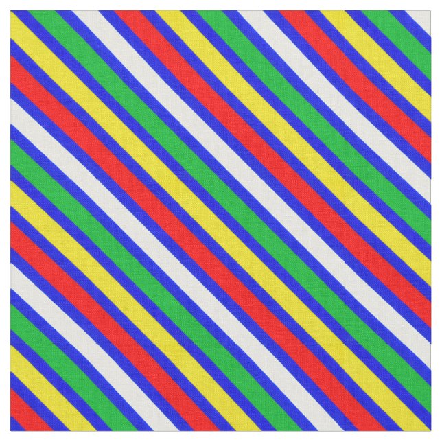 Tissu Bandes Colorées Joyeuses (Fermer)