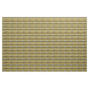 Tissu Bandes d'abeilles noires