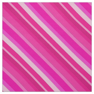 Tissu Bandes de bonbons en couches - rose et fuchsia