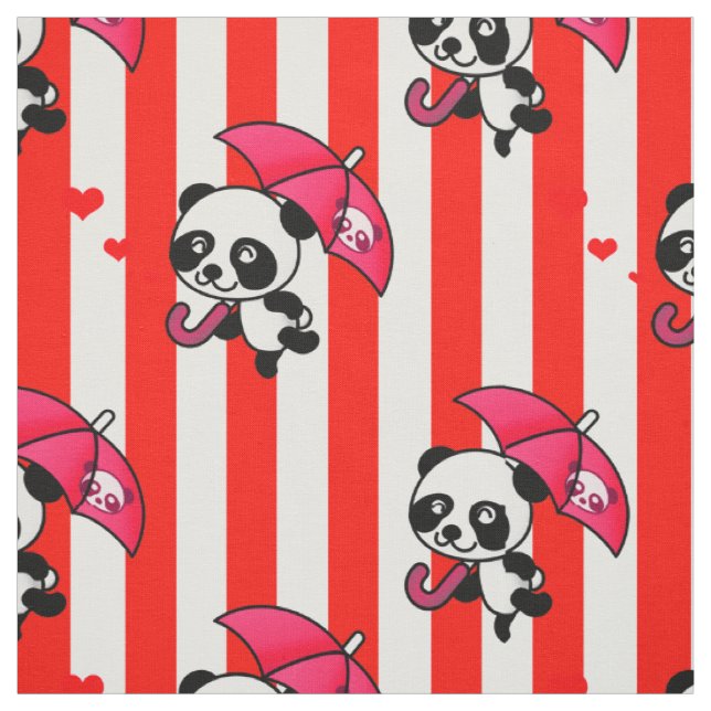 Tissu Bandes De Bonbons Rouge Et Blanc (Échantillon)