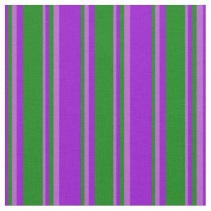 Tissu Bandes de couleur violet foncé, vert et orchidée
