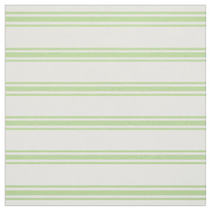 Tissu Bandes de cueillette verte et blanche de menthe