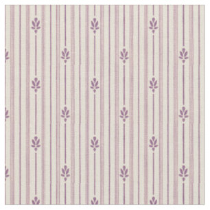 Tissu Bandes de violet 1920 avec fleurs