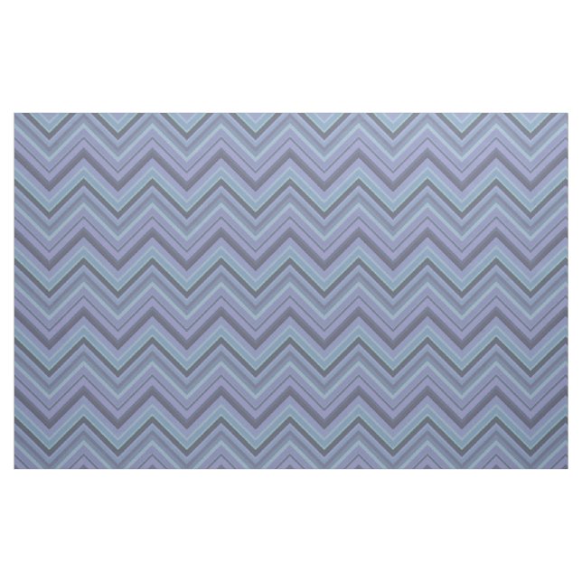 Tissu Bandes de zigzag gris bleu (Fat Quarter)