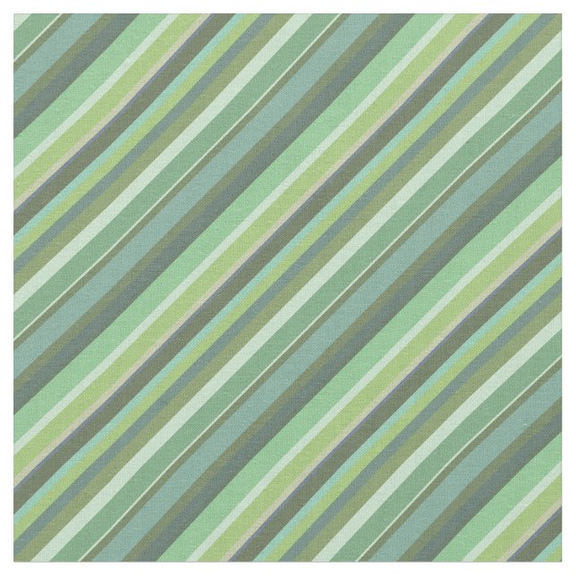Tissu Bandes diagonales vert olive (Fermer)