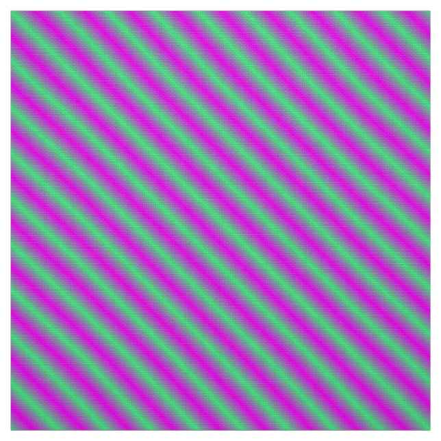 Tissu Bandes diagonales violettes et vertes (Échantillon)
