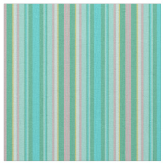 Tissu Bandes géométriques Abstraites vertes, Turquoises