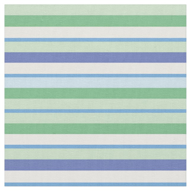 Tissu Bandes horizontales colorées (Fermer)