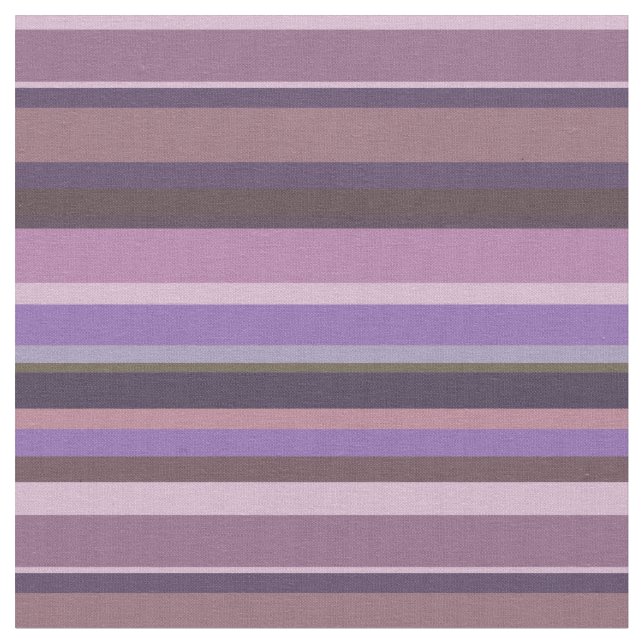 Tissu Bandes horizontales mauves (Fermer)