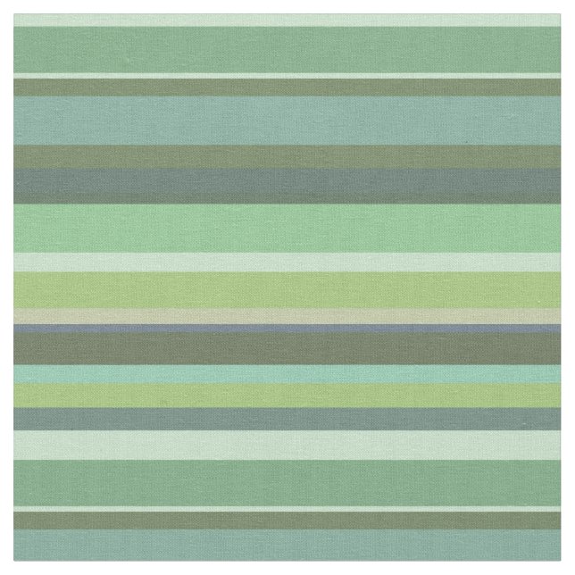Tissu Bandes horizontales vert olive (Fermer)