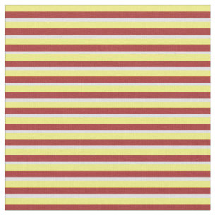 Tissu Bandes jaunes, Brown et de lavande