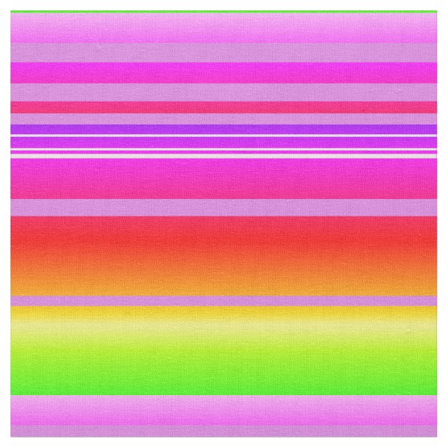 Tissu Bandes lumineuses violet vert rouge (Fermer)