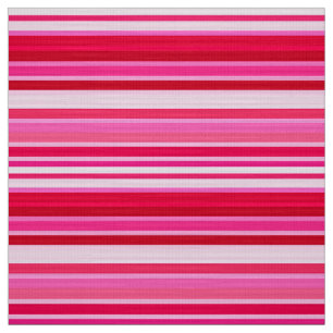 Tissu Bandes mélangées, Fuchsia, Maroon et rose