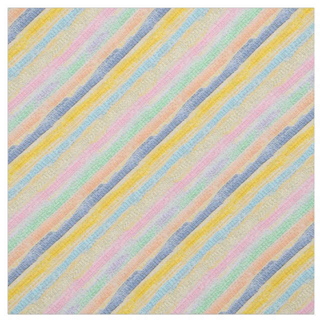 Tissu Bandes multicolores (Échantillon)