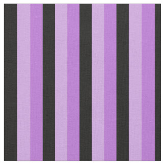 Tissu Bandes noires et violettes