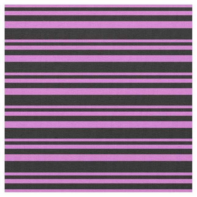Tissu Bandes orchidées et noires (Fermer)