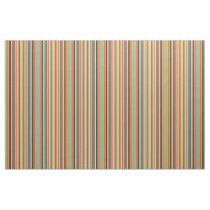 Tissu Bandes rétro horizontales colorées