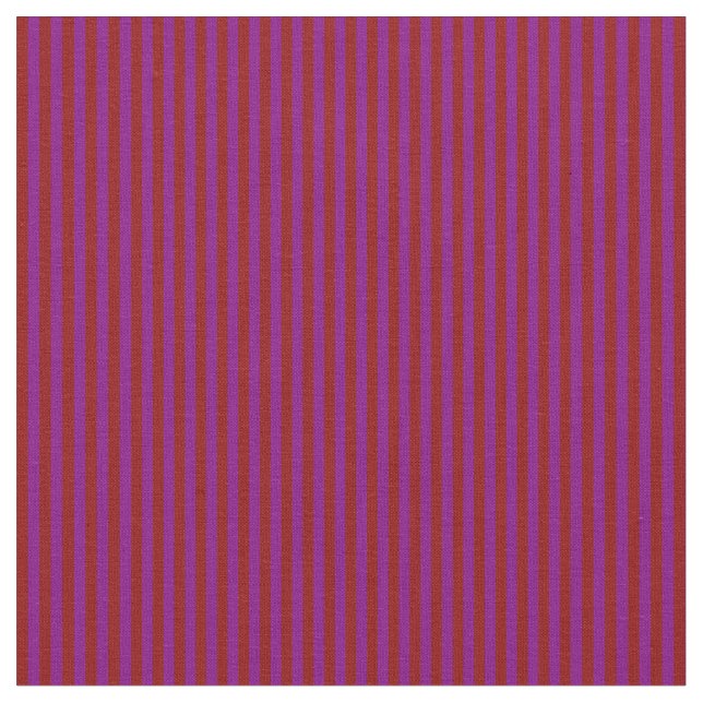 Tissu Bandes rouge foncé et violette (Fermer)