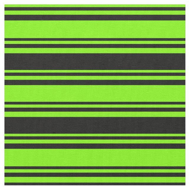 Tissu Bandes vertes et noires (Fermer)