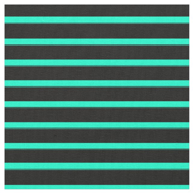 Tissu Bandes vertes et noires de la mer (Fermer)