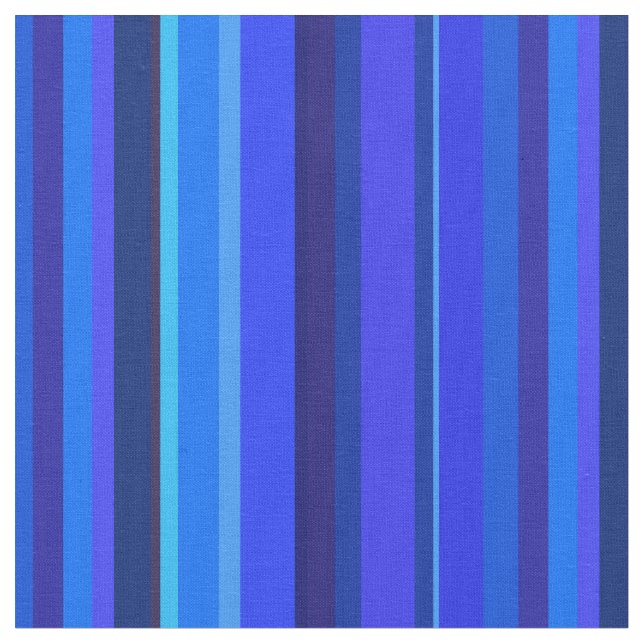 Tissu Bandes verticales bleues (Fermer)