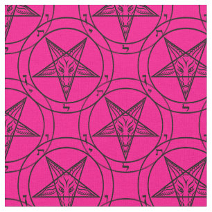 tissu baphomet rose