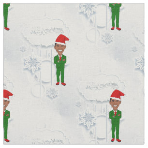tissu barack obama père Noël