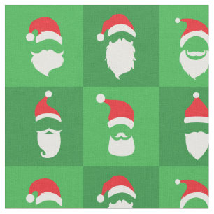 Tissu Barbe du Père Noël