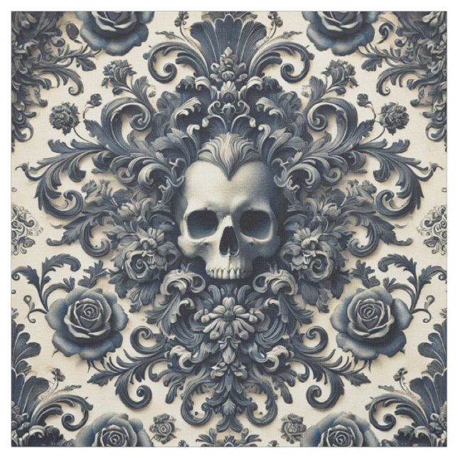 Tissu Baroque Punk - Carreaux de déclaration gothique (Échantillon)