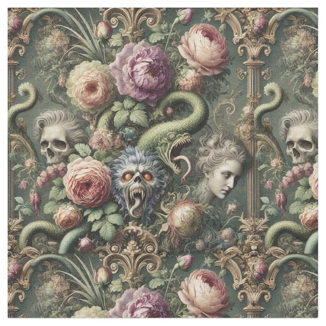 Tissu Baroquing - Carrelage classique gothique (Fermer)