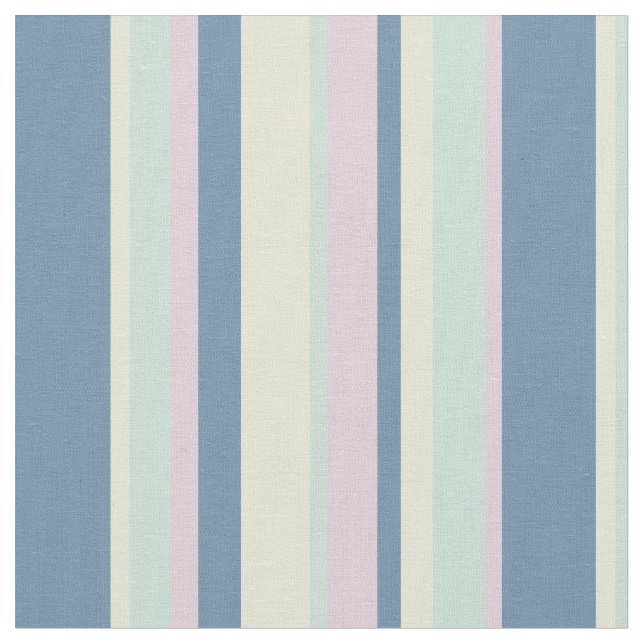 Tissu Bars de plage Vintages Retro Pastel Colour (Fermer)