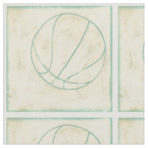 Tissu Basket-ball bleu par Chariklia Zarris