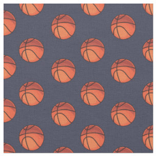 Tissu Basket-ball en bleu marine