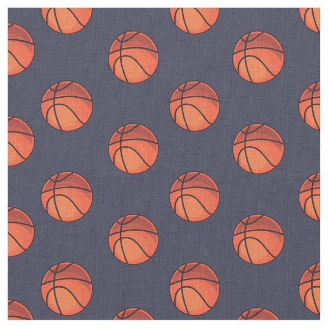 Tissu Basket-ball en bleu marine (Fermer)
