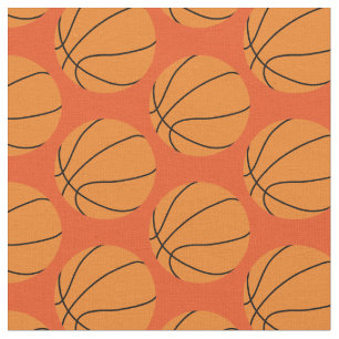 Tissu Basket Balls Sports Orange