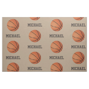 Tissu Basketball avec nom personnalisé imprimé