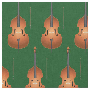 Tissu Basse Contrebasse Jazz Musique Musicien Décoration